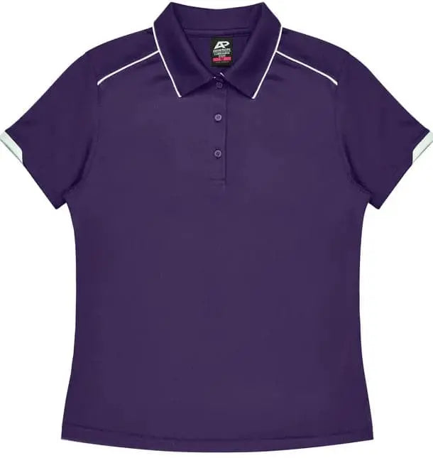 Aussie Pacific Currumbin Lady Polo Shirt 2320  Aussie Pacific PURPLE/WHITE 6
